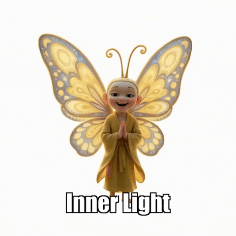 Inner Peace Enlightenment GIF by BuddhaFlyJourney