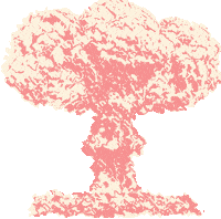 dutchtulips boom mushroom cloud double visions dutch tulips Sticker