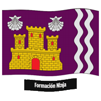 La Coruna Flag Sticker by Formación Ninja