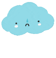 Sad Bad Day Sticker by Dorota Duzinkiewicz