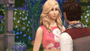 hugs and kisses kiss GIF by The Sims