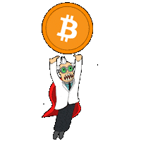 Crypto Bitcoin Sticker by 3dFrankenPunks