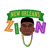 New Orleans Smile Sticker by SportsManias