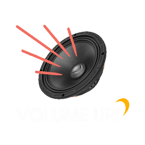 DiamondAudio volume rock on sound on turn it up Sticker