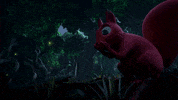 woodiesofficial green magic light squirrel GIF