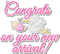 baby congratulations STICKER