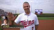 Waving Minnesota Twins GIF by MLB