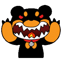 Angry Fire Sticker by XOPLAY
