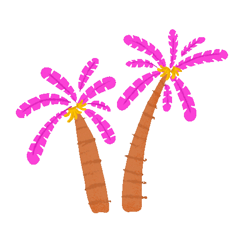 Palm Tree Pink Sticker by jecamartinez