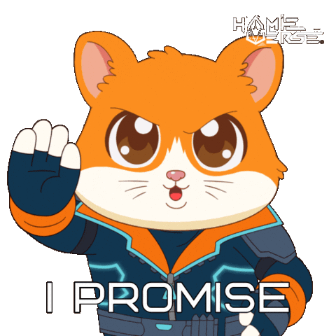 I Promise For Real Sticker by Hamieverse