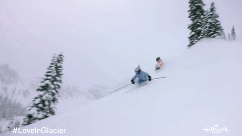 Stephen Huszar Skiing GIF by Hallmark Channel
