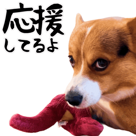 Corgi がんばって Sticker