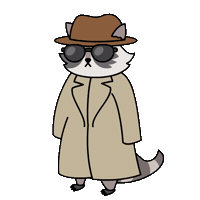 Awkward Raccoon Sticker by 100% Soft