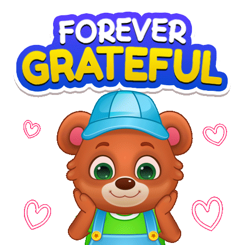 Thanks Thank You Sticker by Lucas and Friends by RV AppStudios