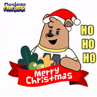 Merry Christmas GIF by Meme World of Max Bear