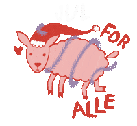 Christmas Vegan Sticker by Kaffekatten