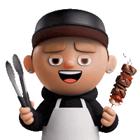 Grilling Labor Day Sticker by OneFootball Heads