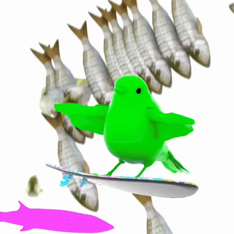 Fish Surfing GIF