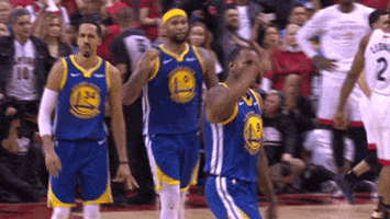 High Five Golden State Warriors GIF by NBA