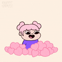 Joy Hearts GIF by Happy Homies