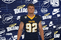 Toledo Football Chest Pound GIF by Toledo Rockets