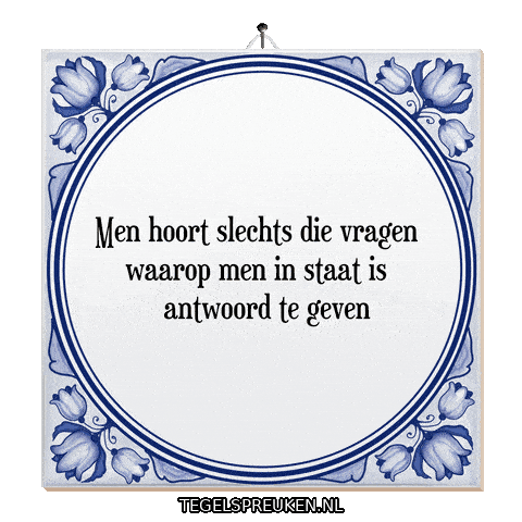 Nl Wijsheid Sticker by Tegelspreuken.nl