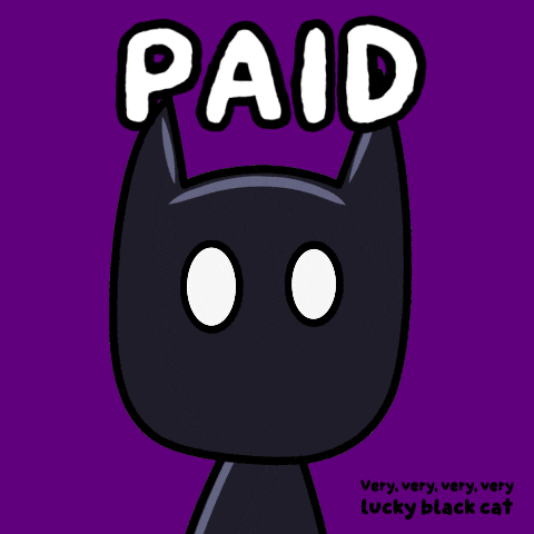 Glow Black Cat GIF by VeeFriends