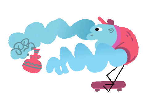 On My Way Running Sticker by Francisco Negrello