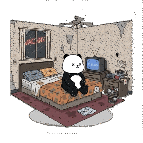 Sad Bad Day Sticker by Kanpai Pandas