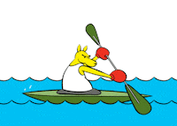 Boxing Kangaroo Canoe Sticker by AUSOlympicTeam