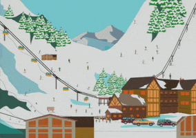 ski resort GIF by South Park 
