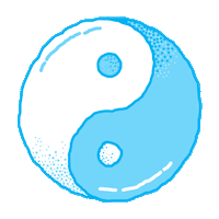 Ying Yang Love Sticker