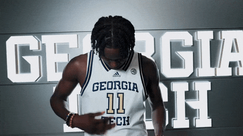Georgia Tech Basketball GIF by Georgia Tech Yellow Jackets