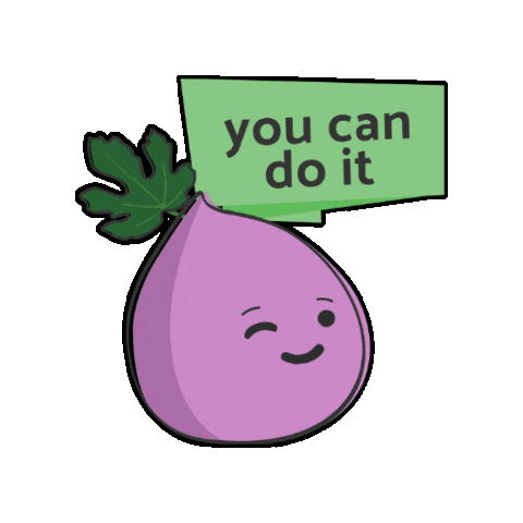 fighealthco cheer you can do it fig figs Sticker