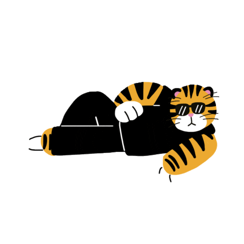 Illustration Cats Sticker