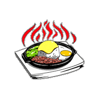 SeIndonesia_idn sei sapi seisapi hotplate Sticker