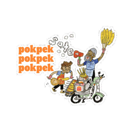 Sate Satay Sticker by Burger King Malaysia