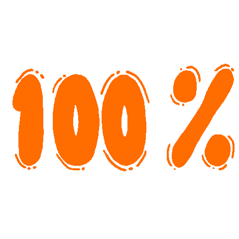 100 Percent Sticker by mografic