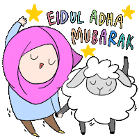 Hari Raya Girl Sticker by ifalukis