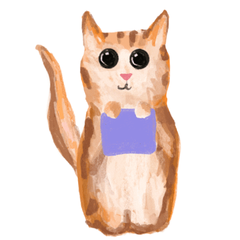 Cat Hello Sticker