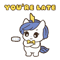 Hurry Up Bu Sticker by Brave Unicorn