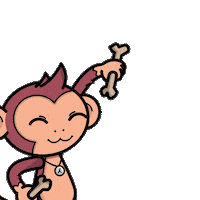 Monkey Jugar Sticker by Ren Kai