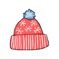 HandmadeinNorway snow winter cold hat Sticker