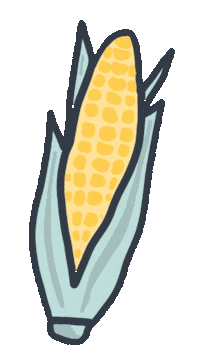 Corn Sticker by Frankfurt mit Kids