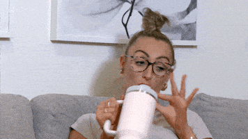 Stanley Cup Sip GIF by Gogglebox Australia