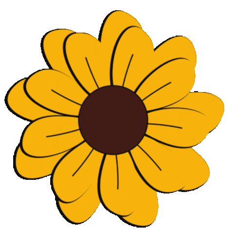 ritagifseadesivos flores flor amarelo rita gifs e adesivos Sticker