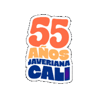 55Años Sticker by Javeriana Cali