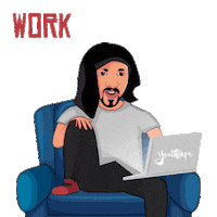 Work From Home Sticker