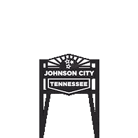 CityofJohnsonCity sign mountains tennessee downtown Sticker