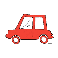 Car Driving Sticker by Rawww